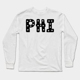 Phi Star Letters Long Sleeve T-Shirt